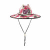 Washington Nationals MLB Floral Printed Straw Hat