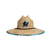 Miami Marlins MLB Floral Straw Hat
