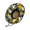 West Virginia Mountaineers NCAA Floral Straw Hat