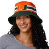 Miami Hurricanes NCAA Team Stripe Bucket Hat