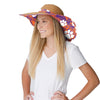 Clemson Tigers NCAA Womens Floral Straw Hat