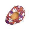 Clemson Tigers NCAA Womens Floral Straw Hat