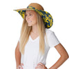 Michigan Wolverines NCAA Womens Floral Straw Hat