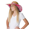 Ohio State Buckeyes NCAA Womens Floral Straw Hat