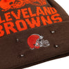 Cleveland Browns NFL Cropped Logo Light Up Knit Beanie