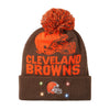 Cleveland Browns NFL Cropped Logo Light Up Knit Beanie