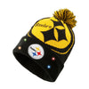 Pittsburgh Steelers NFL Cropped Logo Light Up Knit Beanie