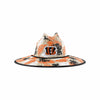 Cincinnati Bengals NFL Floral Printed Straw Hat