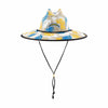 Los Angeles Chargers NFL Floral Printed Straw Hat