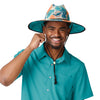 Miami Dolphins NFL Floral Printed Straw Hat