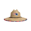 New England Patriots NFL Floral Straw Hat
