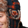 Chicago Bears NFL Wordmark Flannel Trapper Hat
