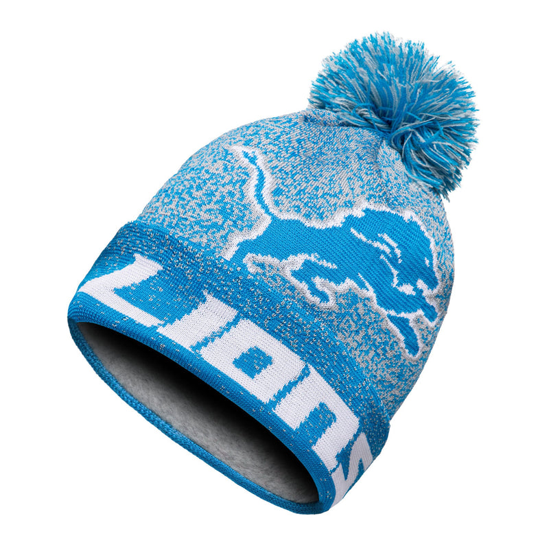 detroit lions knit hat