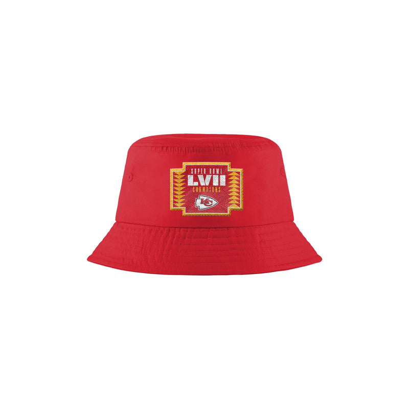 Kansas City Chiefs NFL Super Bowl LVII Champions Solid Bucket Hat