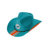 Miami Dolphins NFL Team Stripe Cowboy Hat