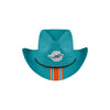 Miami Dolphins NFL Team Stripe Cowboy Hat