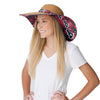 Houston Texans NFL Womens Floral Straw Hat