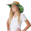 Seattle Seahawks NFL Womens Floral Straw Hat
