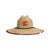 Calgary Flames NHL Floral Straw Hat