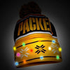 Green Bay Packers NFL Wordmark Light Up Printed Beanie