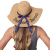 Baltimore Ravens NFL Womens Wordmark Beach Straw Hat
