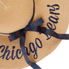 Chicago Bears NFL Womens Wordmark Beach Straw Hat