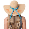 Miami Dolphins NFL Womens Wordmark Beach Straw Hat