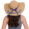 New York Giants NFL Womens Wordmark Beach Straw Hat