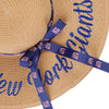 New York Giants NFL Womens Wordmark Beach Straw Hat