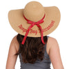 Tampa Bay Buccaneers NFL Womens Wordmark Beach Straw Hat
