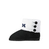 Michigan Wolverines NCAA Knit High End Button Boot Slipper