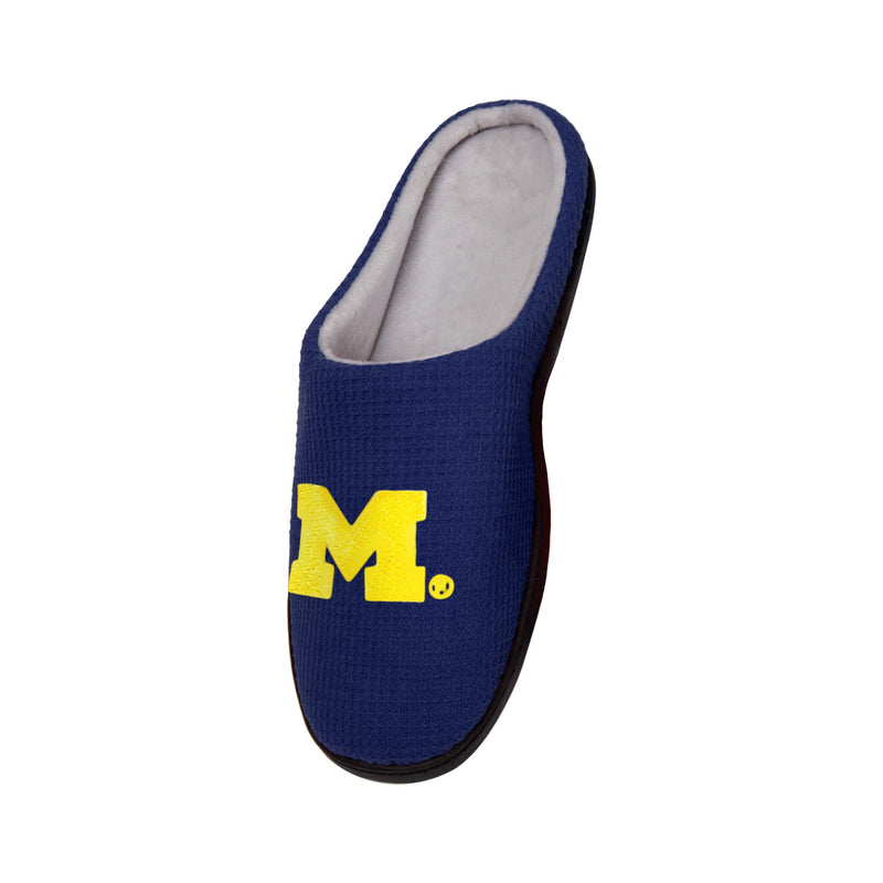 Michigan Wolverines Memory Foam Slide Slipper, Mens Size: L