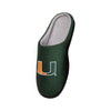 Miami Hurricanes NCAA Mens Memory Foam Slide Slippers
