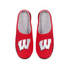 Wisconsin Badgers NCAA Mens Memory Foam Slide Slippers