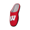 Wisconsin Badgers NCAA Mens Memory Foam Slide Slippers
