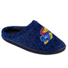 Kansas Jayhawks NCAA Mens Poly Knit Cup Sole Slippers