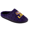 LSU Tigers NCAA Mens Poly Knit Cup Sole Slippers