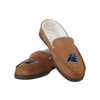 Carolina Panthers NFL Exclusive Mens Beige Moccasin Slippers