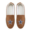 Dallas Cowboys NFL Exclusive Mens Beige Moccasin Slippers
