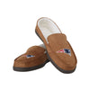 New England Patriots NFL Exclusive Mens Beige Moccasin Slippers