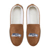 Seattle Seahawks NFL Exclusive Mens Beige Moccasin Slippers