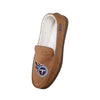 Tennessee Titans NFL Exclusive Mens Beige Moccasin Slippers