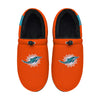 Miami Dolphins NFL Mens Big Logo Athletic Moccasin Slippers