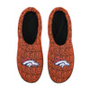 Denver Broncos NFL Mens Poly Knit Cup Sole Slippers