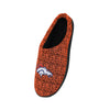 Denver Broncos NFL Mens Poly Knit Cup Sole Slippers