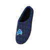 Detroit Lions NFL Mens Poly Knit Cup Sole Slippers
