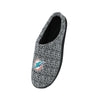 Miami Dolphins NFL Mens Poly Knit Cup Sole Slippers