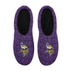 Minnesota Vikings NFL Mens Poly Knit Cup Sole Slippers