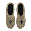 New Orleans Saints NFL Mens Poly Knit Cup Sole Slippers