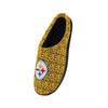 Pittsburgh Steelers NFL Mens Poly Knit Cup Sole Slippers